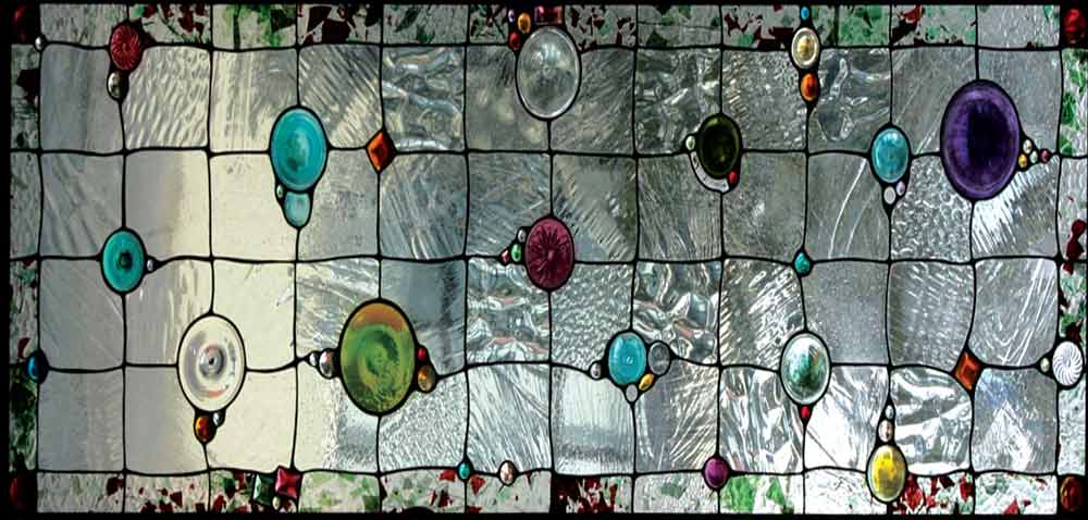Gem Stained Glass fluorescent fixture cover